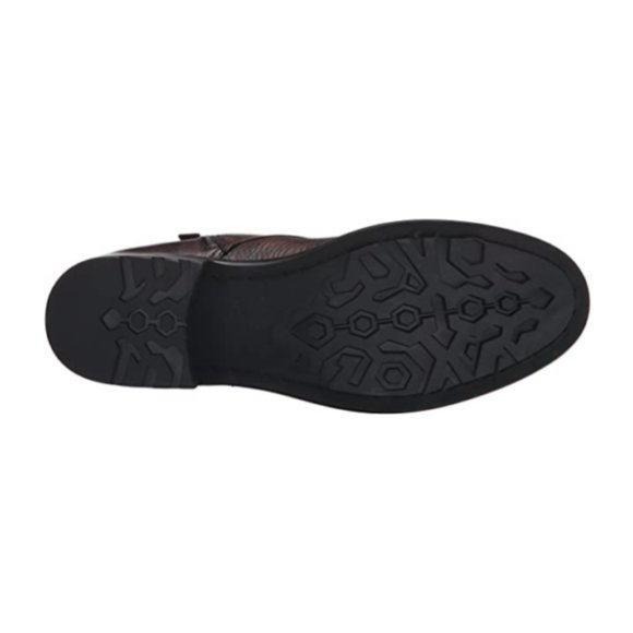 NEW Kenneth Cole Reaction Men Select Brown Leather Zipper Lace Up Ankle Boot - Picture 7 of 7